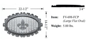 Decorative Cast Aluminum Foundation Vents