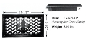 Decorative Cast Aluminum Foundation Vents