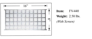 Cast Aluminum Foundation Vents